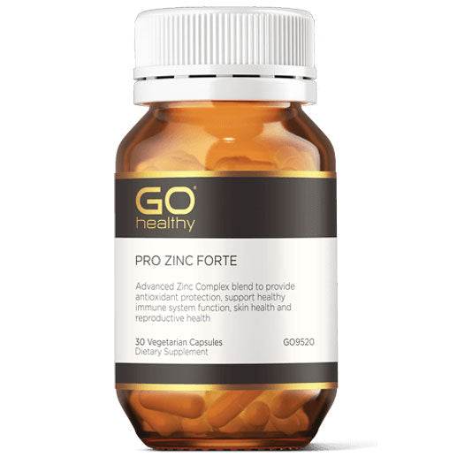 Go Healthy Pro Zinc Forte 30 Capsules - NZ Muscle