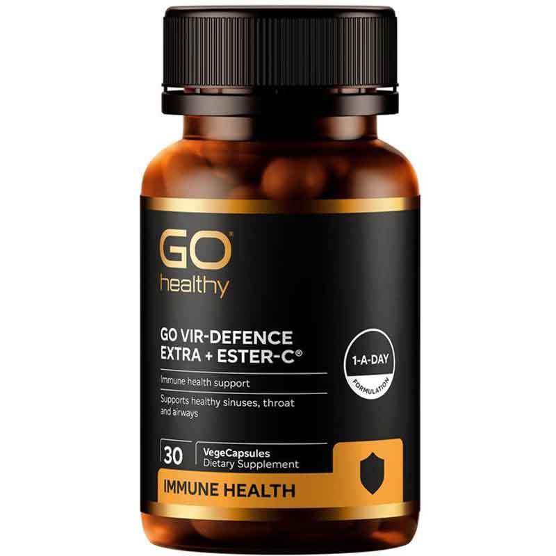 Go Healthy Vir-Defence Extra + Ester-C 30 Capsules - NZ Muscle