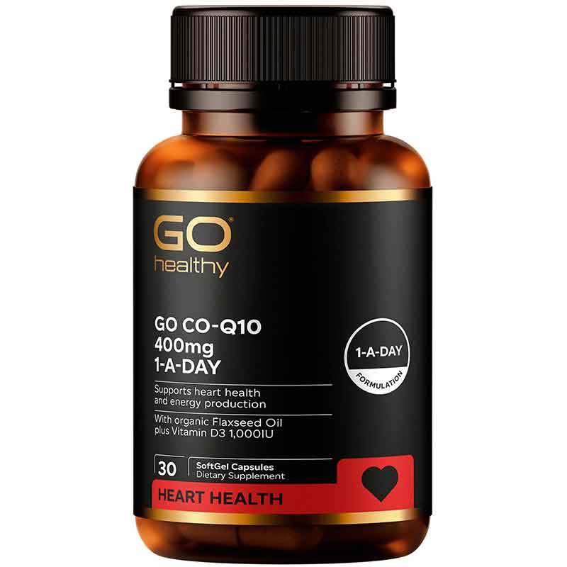 Go Healthy Co-Q10 400mg 1-A-Day 30 Capsules - NZ Muscle