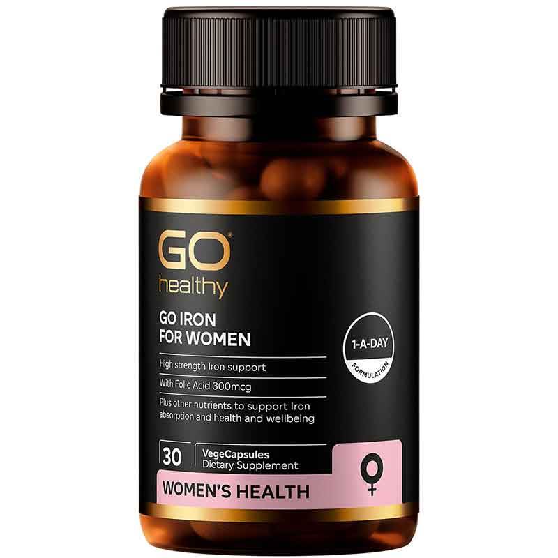 Go Healthy Iron for Women 30 Capsules - NZ Muscle