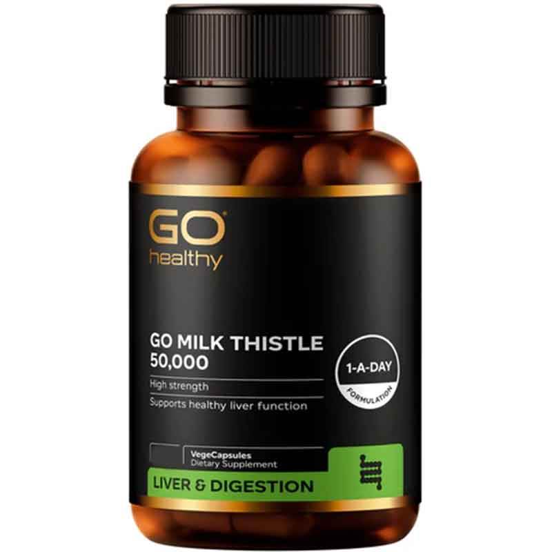 GO Healthy Milk Thistle 50,000 60 Capsules - NZ Muscle