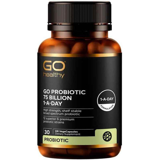 Go Healthy Probiotic 75 Billion 1-A-Day 30 Capsules - NZ Muscle