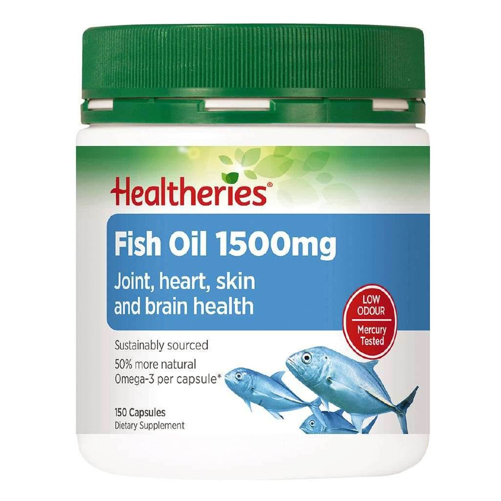 Healtheries Fish Oil 1500mg 150 Capsules - NZ Muscle