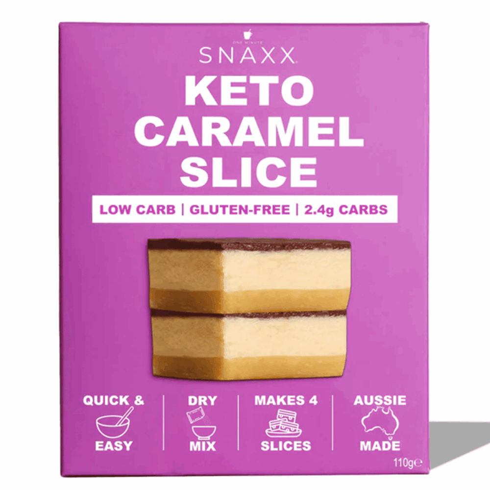 Snaxx Keto Caramel Slice - 4srv - NZ Muscle