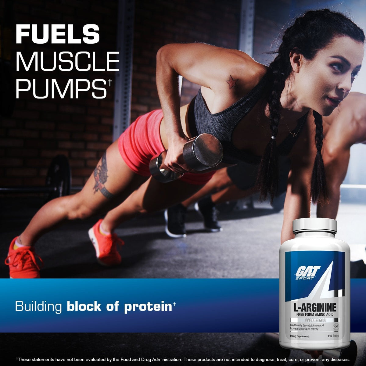 GAT Sport L-Arginine fuels muscle pumps