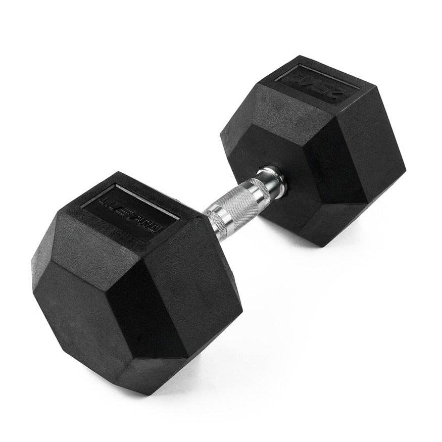 LivePro Premium Rubber Hex Dumbbell - pair