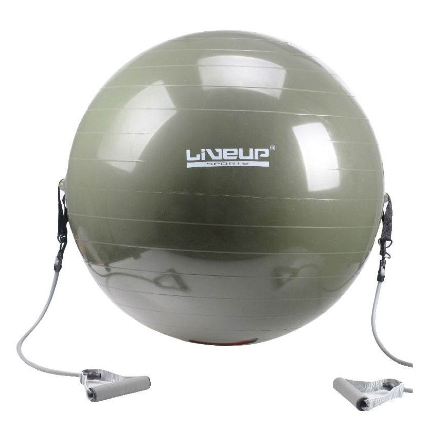LiveUp Sports Swiss Ball + Bands