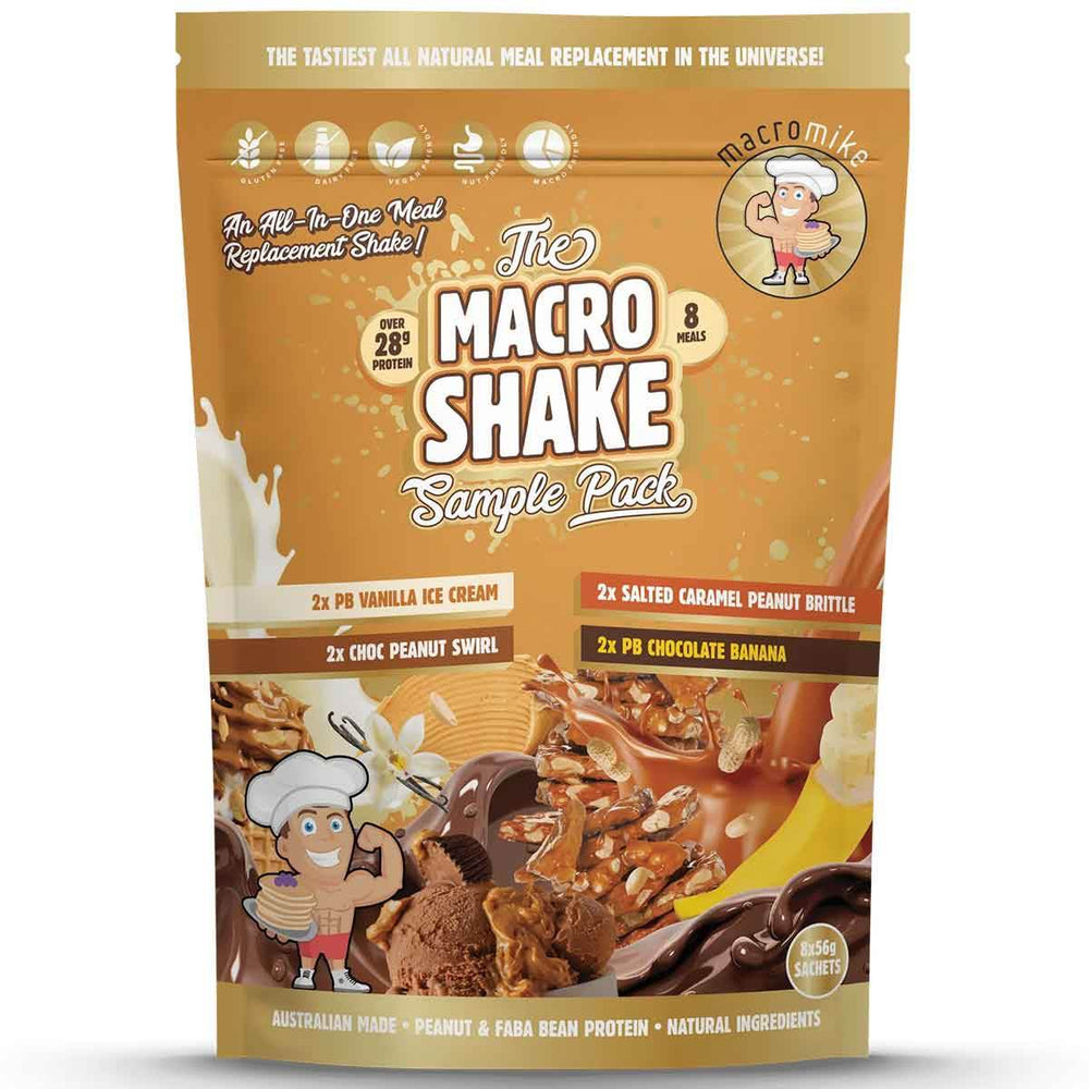 Macro Mike Macro Shake Meal Replacement Sample Pack - NZ Muscle
