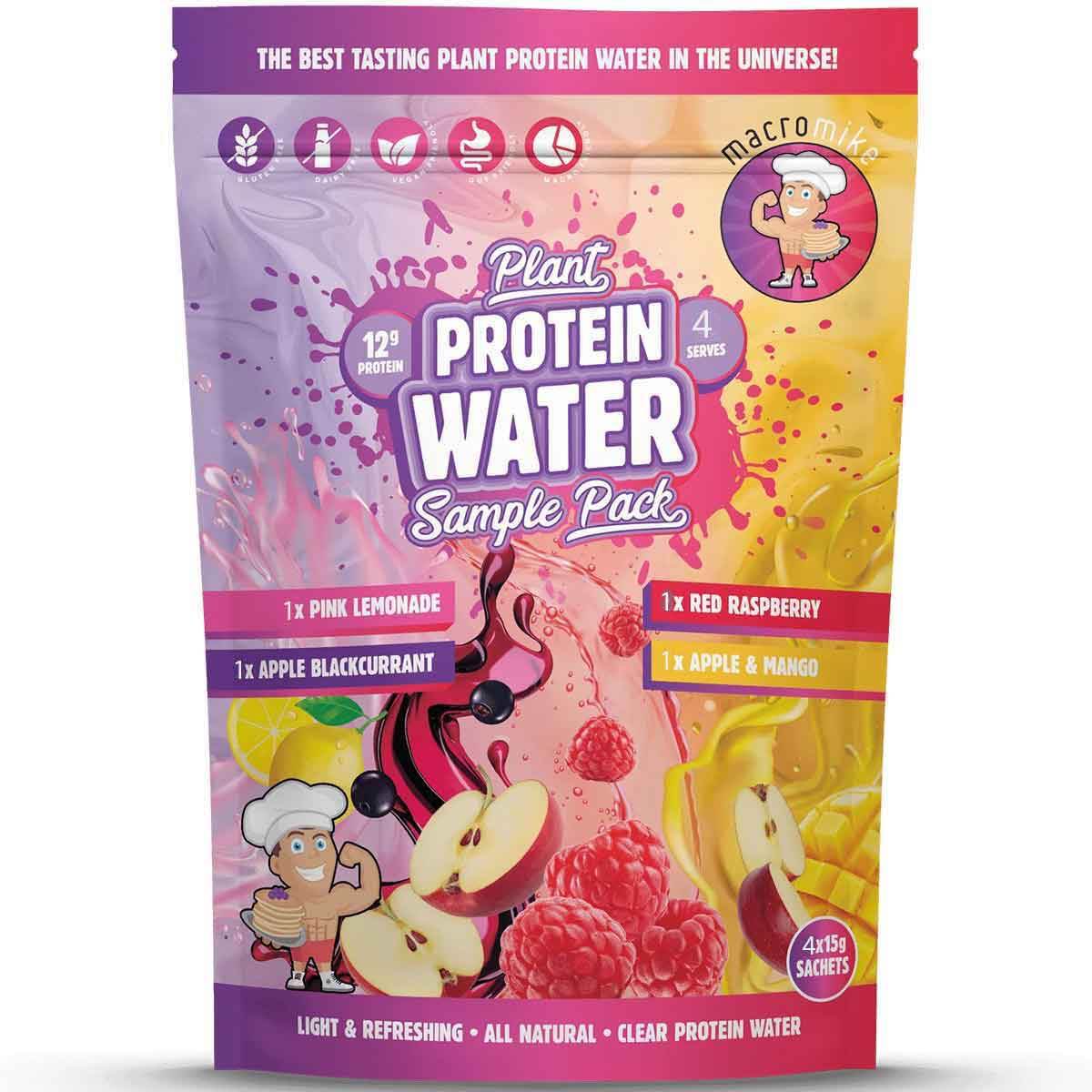 Macro Mike Plant Protein Water Sample Pack - 4 x Sachets - NZ Muscle