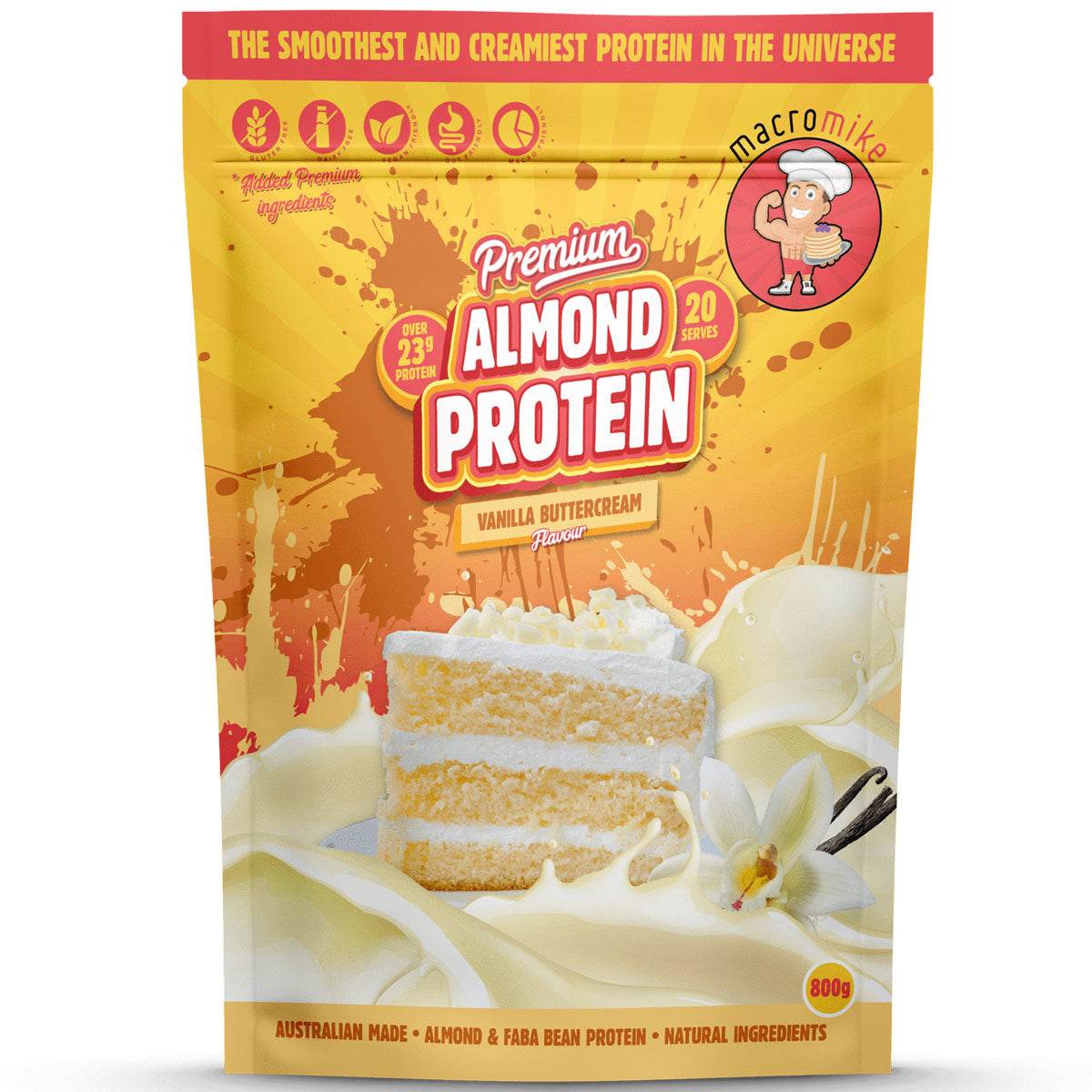 Macro Mike Premium Almond Protein - NZ Muscle