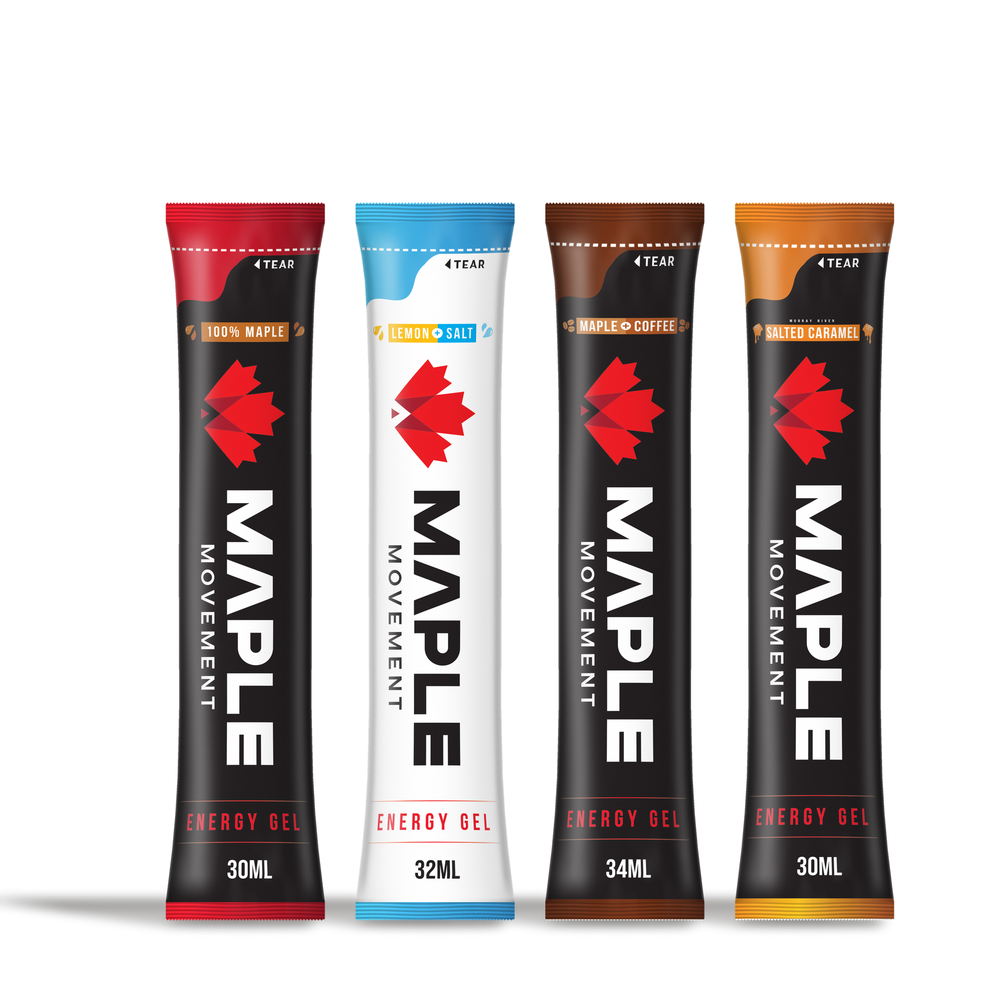 Maple Movement Sap Energy Gel - full flavour range