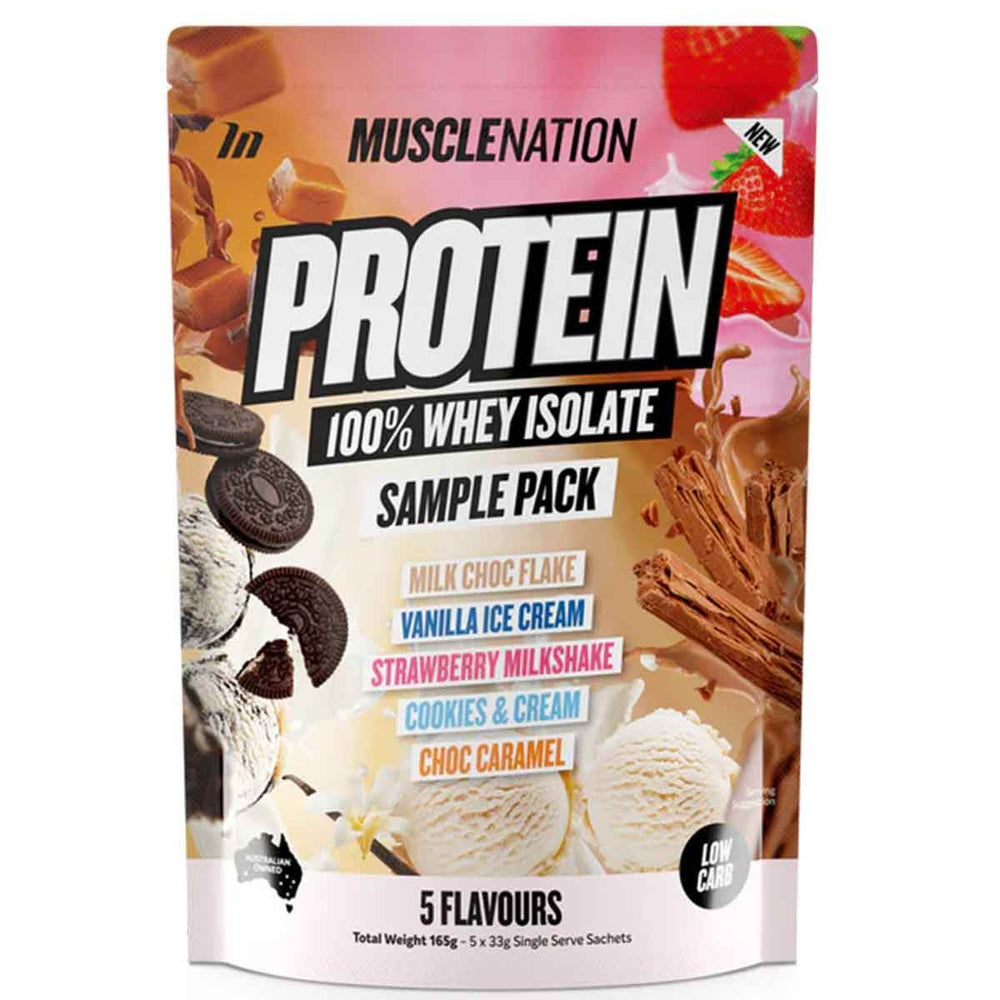 Muscle Nation Whey Isolate Sample Pack - NZ Muscle
