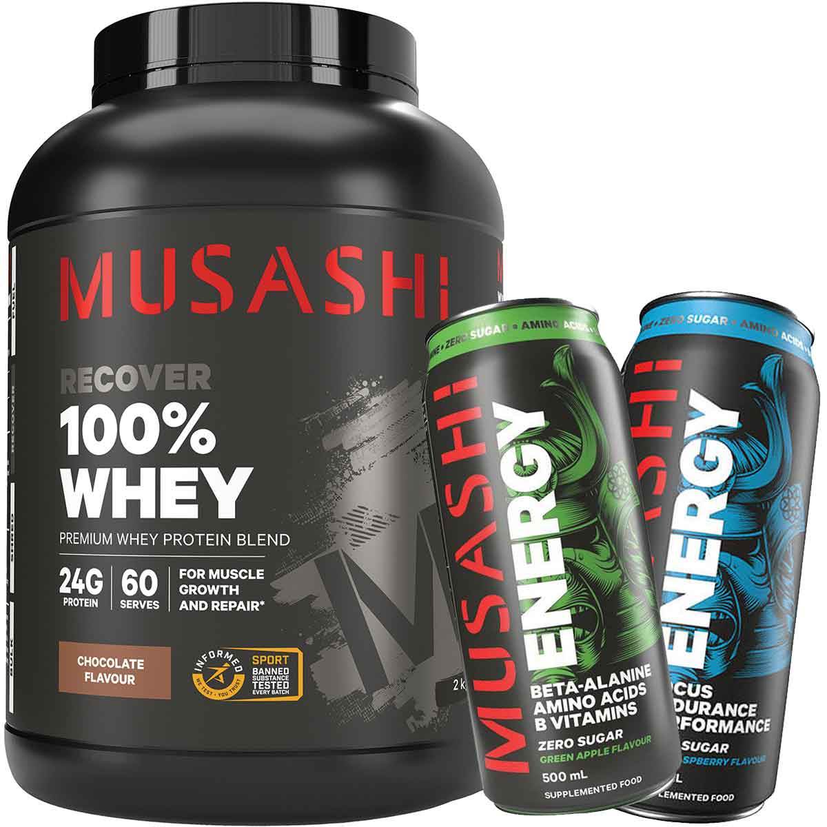 Musashi 100% Whey Protein - NZ Muscle