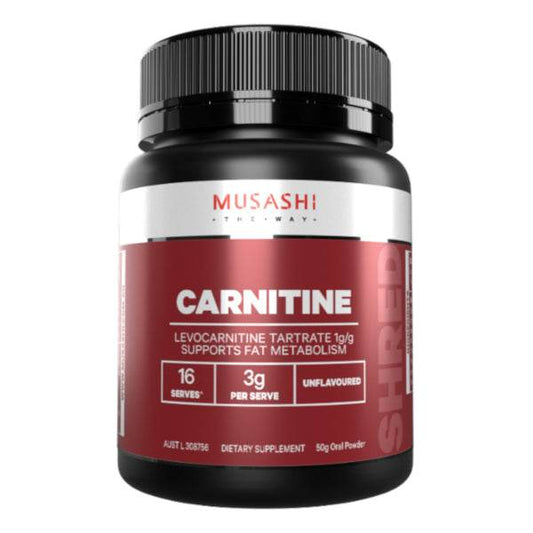 Musashi Carnitine Powder 50g - NZ Muscle