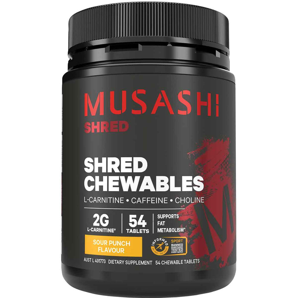 Musashi Shred Chewables 54 Tablets
