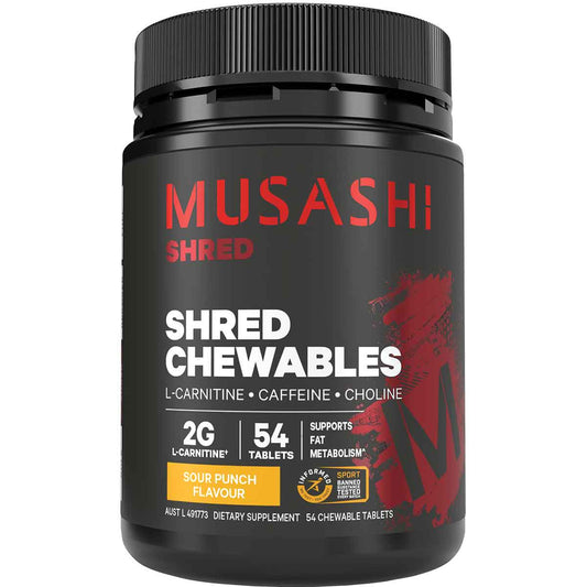 Musashi Shred Chewables 54 Tablets