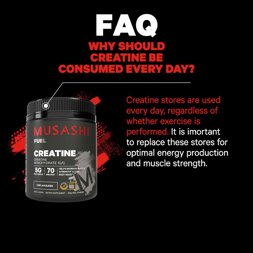 Musashi 100% Creatine FAQ