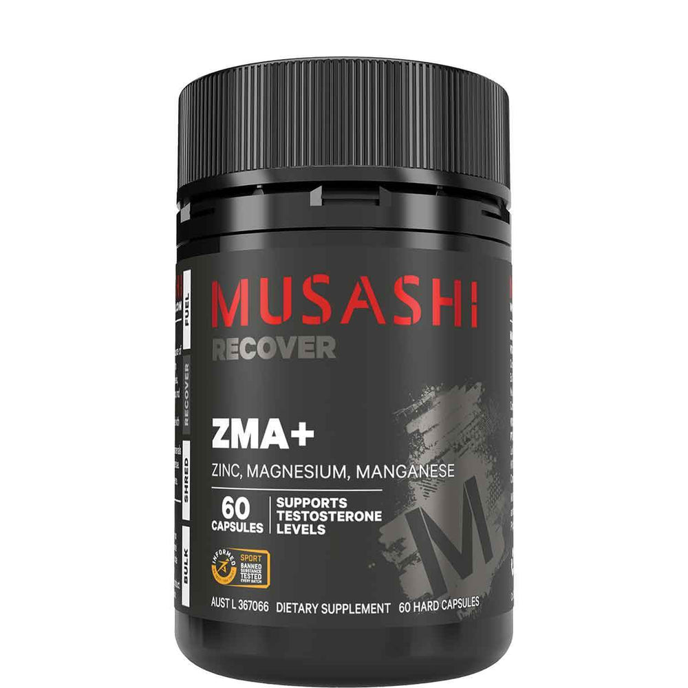 Musashi ZMA+ 60 Capsules - NZ Muscle