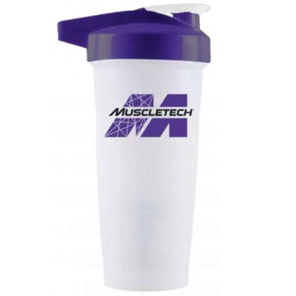 Muscletech Classic Shaker 800ml White/Purple - NZ Muscle