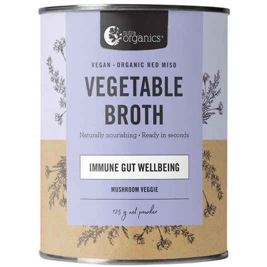 Nutra Organics Vegetable Broth (Mushroom) - NZ Muscle