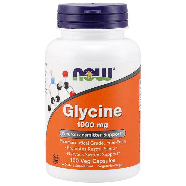 Now Foods Glycine 1,000mg, 100 Capsules - NZ Muscle