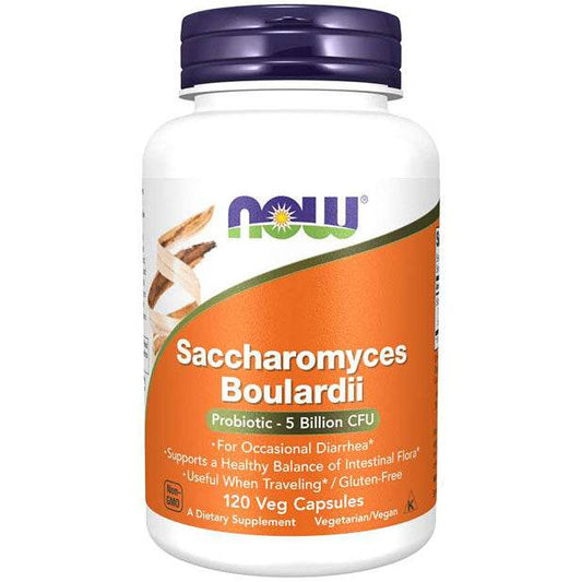 Now Foods Saccharomyces Boulardii 60 Capsules - NZ Muscle