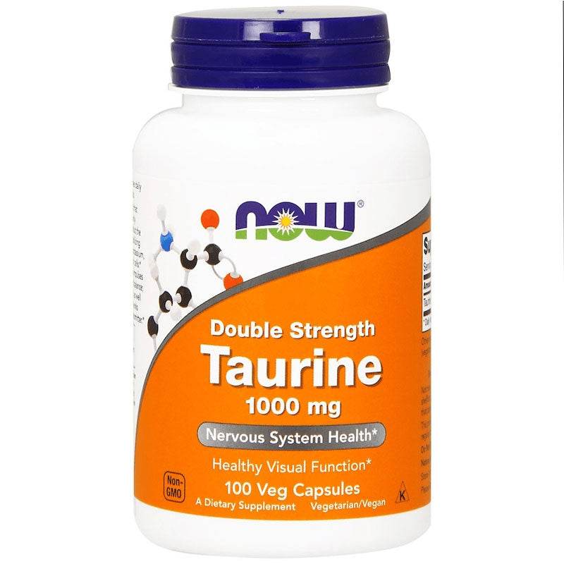 Now Foods Taurine 1,000mg, 100 Capsules - NZ Muscle