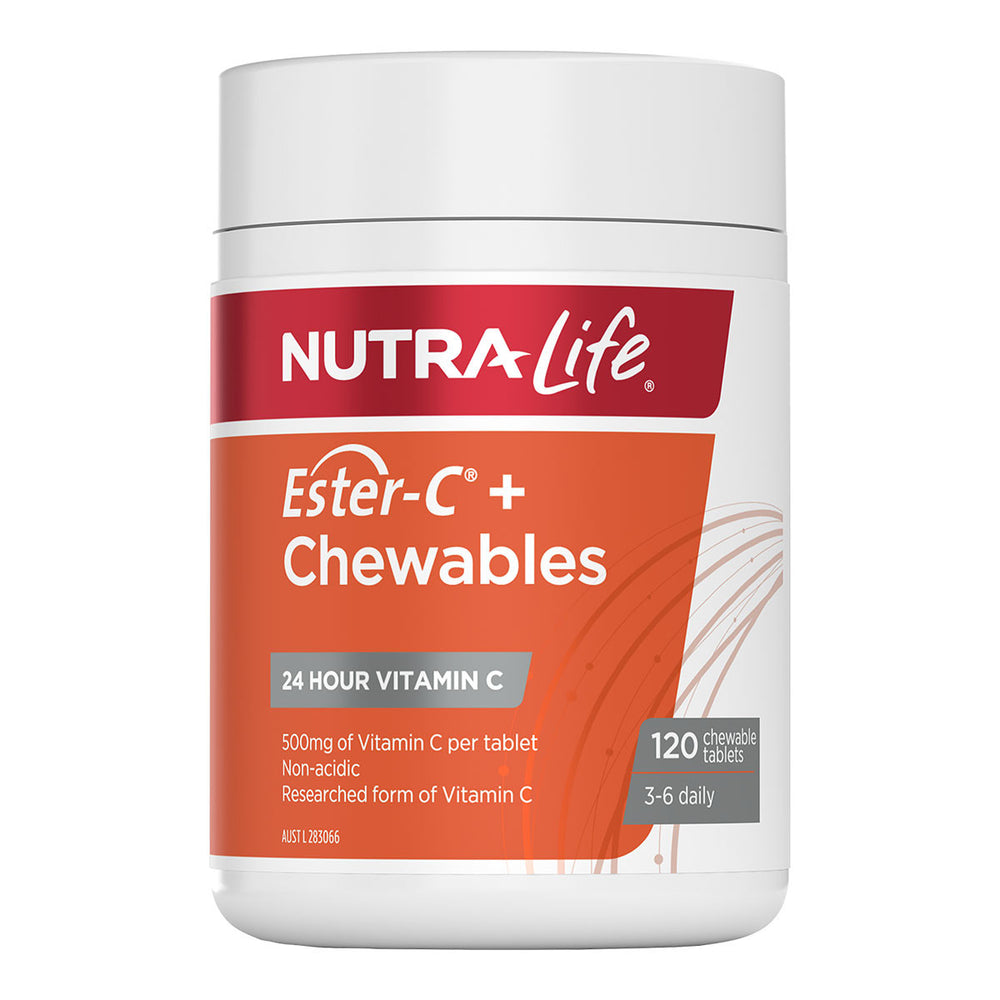 Nutra-Life Ester C 500mg, 120 Chewable Tablets