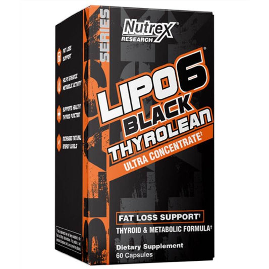Nutrex Lipo-6 Black Thyrolean 60 Capsules - NZ Muscle