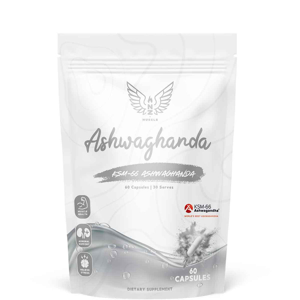 NZ Muscle KSM-66 Ashwagandha 500mg 60 Capsules