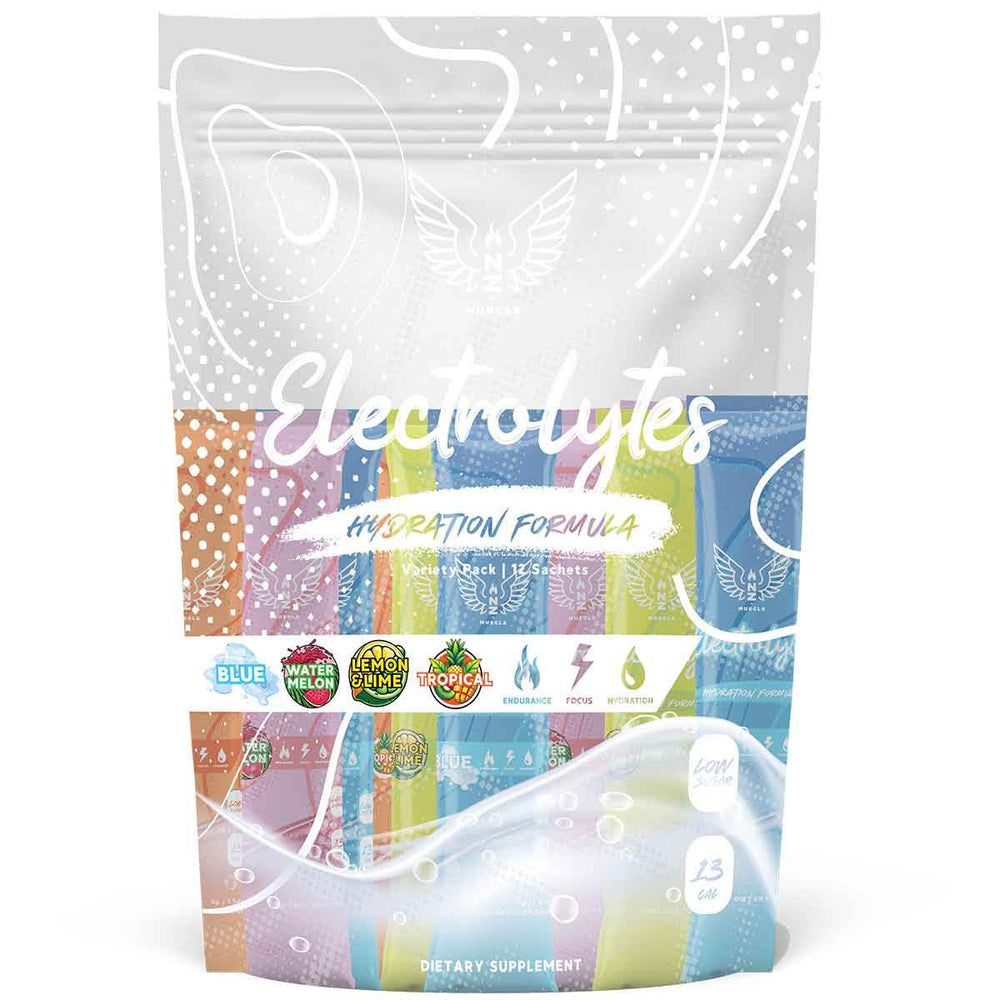NZ Muscle Electrolytes - Sample Pack (12 Sachets) - NZ Muscle