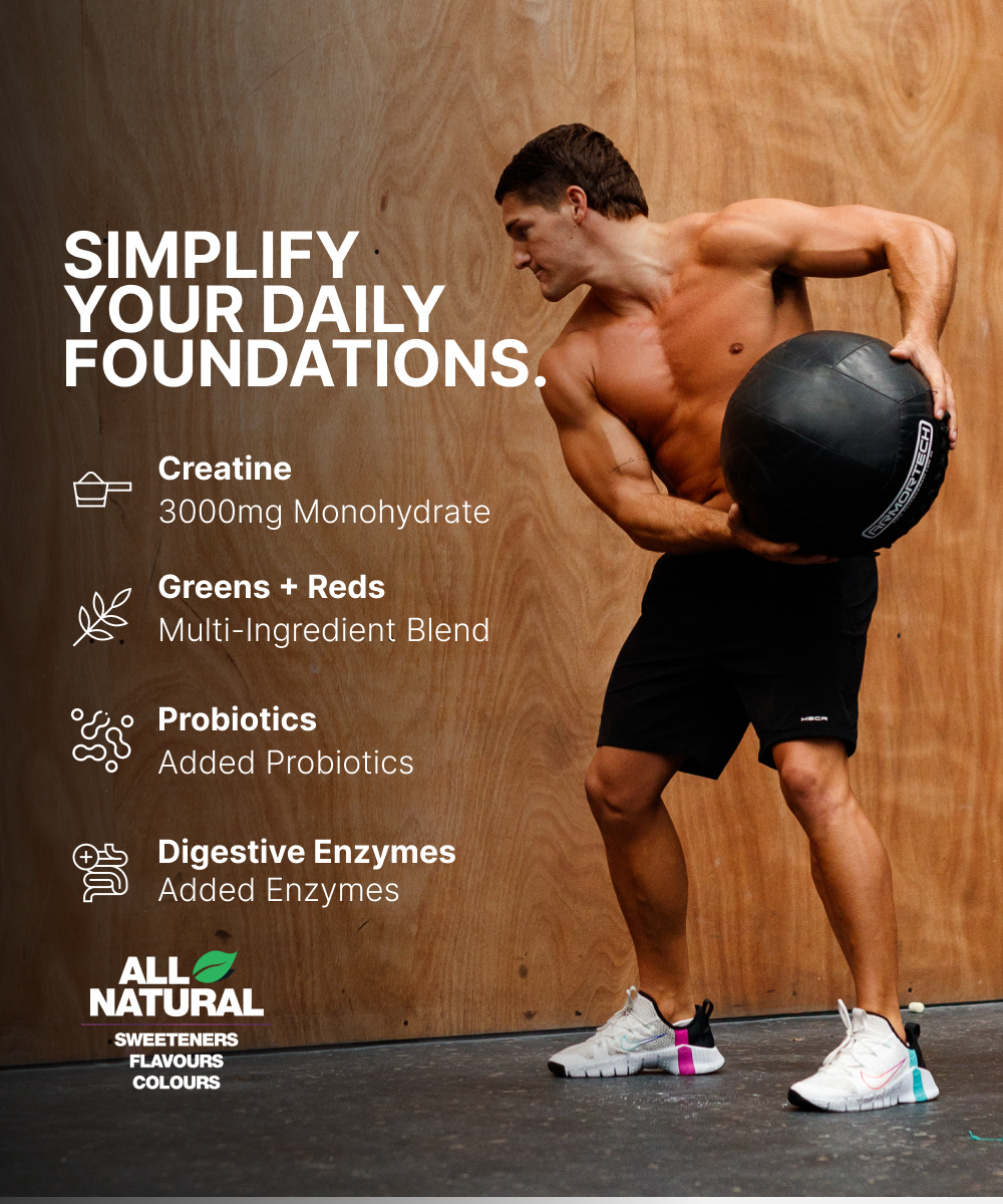 BSc Performance Greens + Creatine simplify your daily foundations