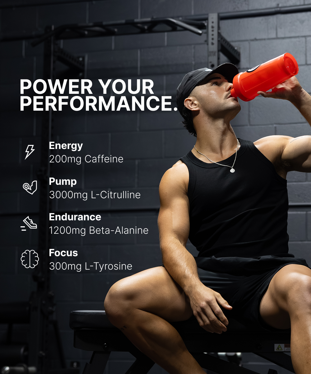 BSc PRE Caffeinated Pre-Workout power your performance