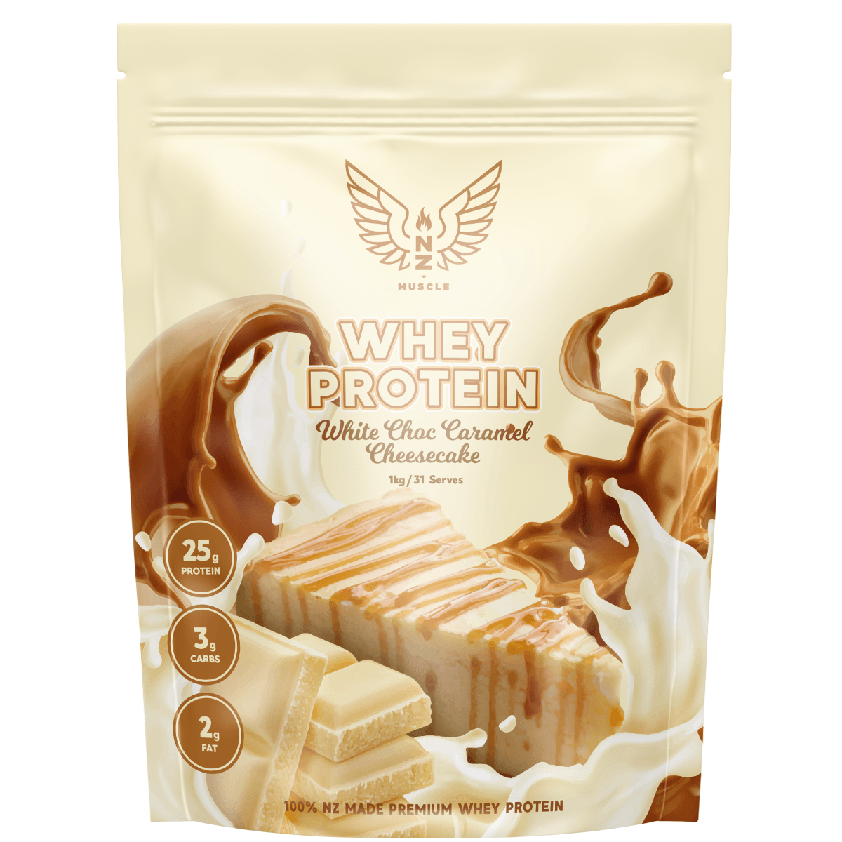 white choc caramel cheesecake 