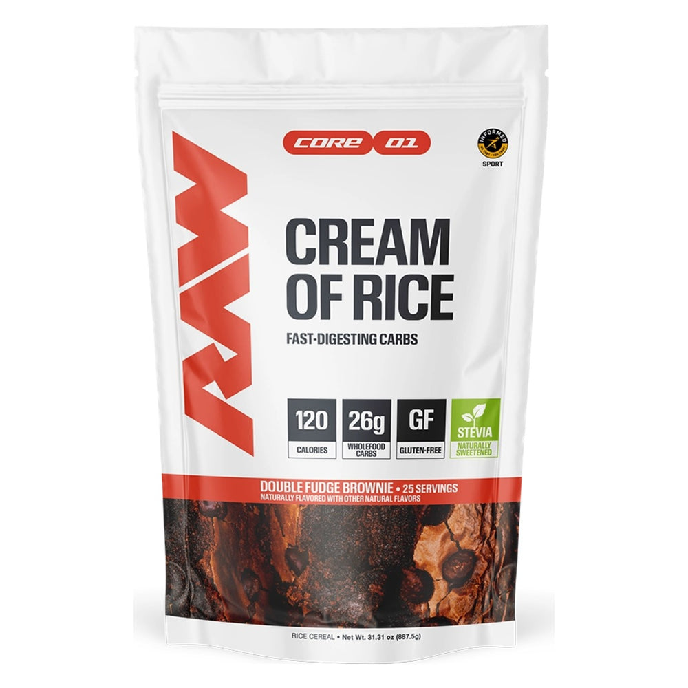 RAW Nutrition Cream of Rice Double Fudge Brownie 25 serves