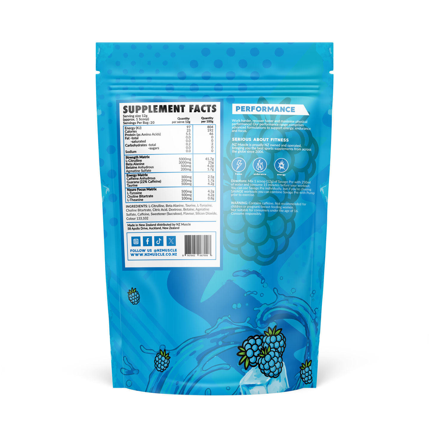 NZ Muscle Savage Pre