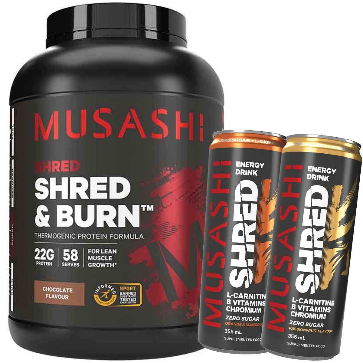 Musashi Shred & Burn Protein