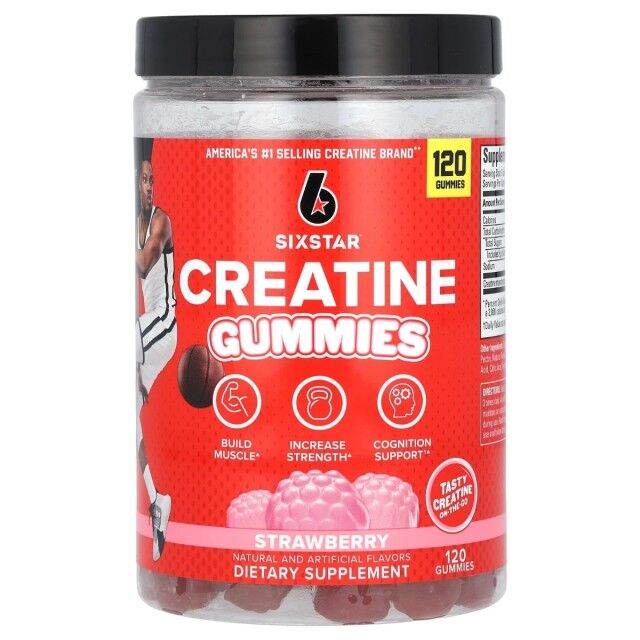 Six Star Creatine Gummies - 120 Gummies - NZ Muscle