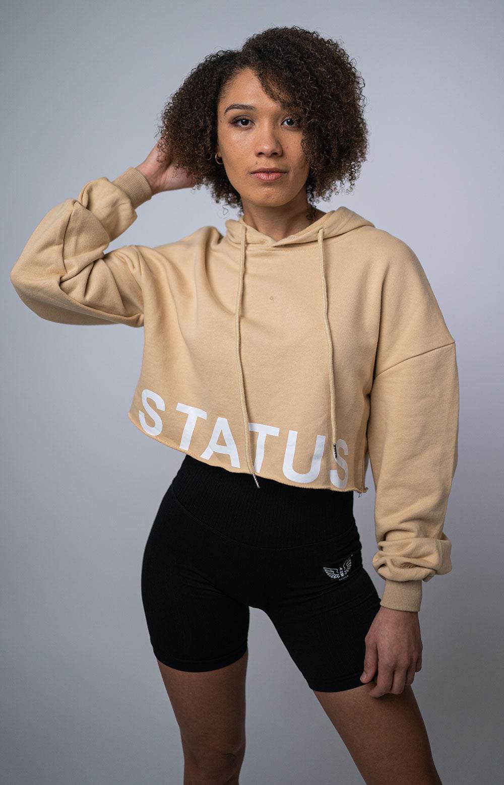 Status Crop Cut Hoodie - NZ Muscle