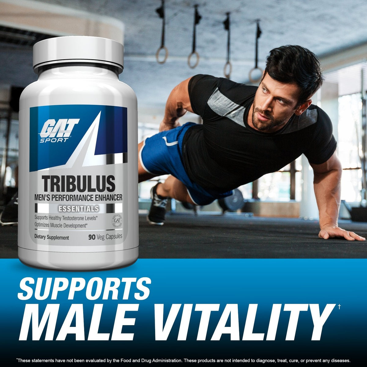 GAT Sport Tribulus supports male vitality