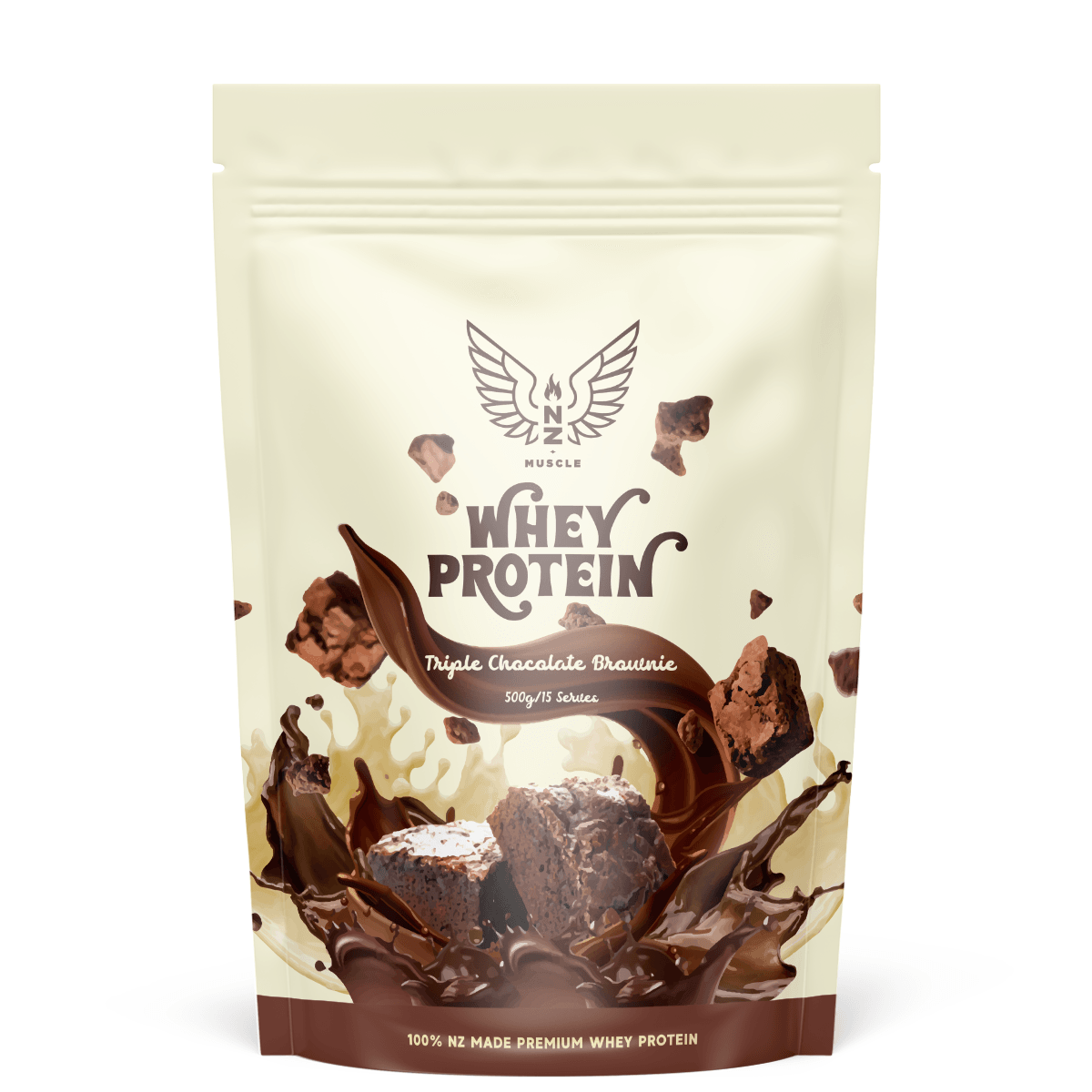 triple chocolate brownie