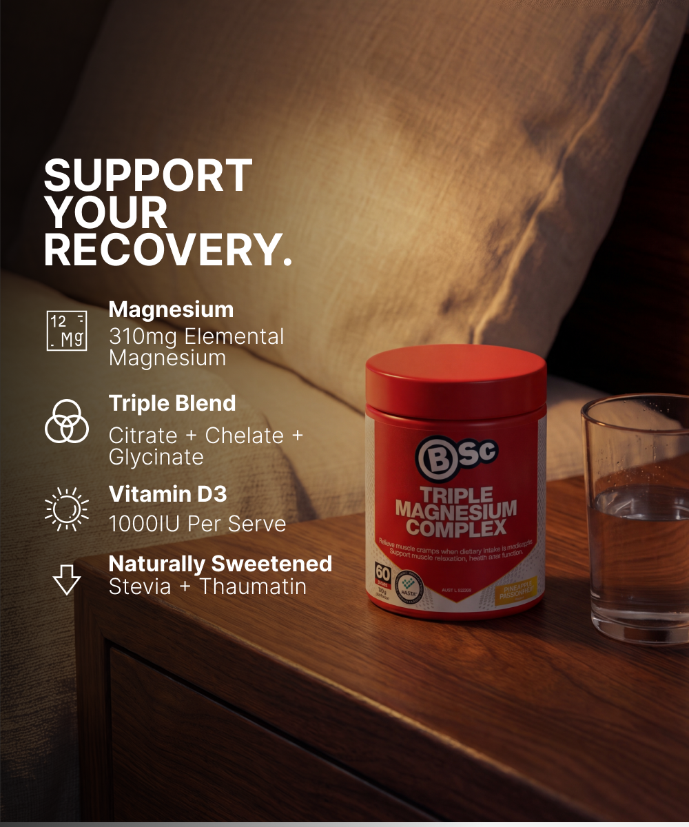 BSc Triple Magnesium Complex support your recovery