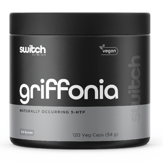 Switch Nutrition Griffonia 5-HTP 120 vegan capsules jar