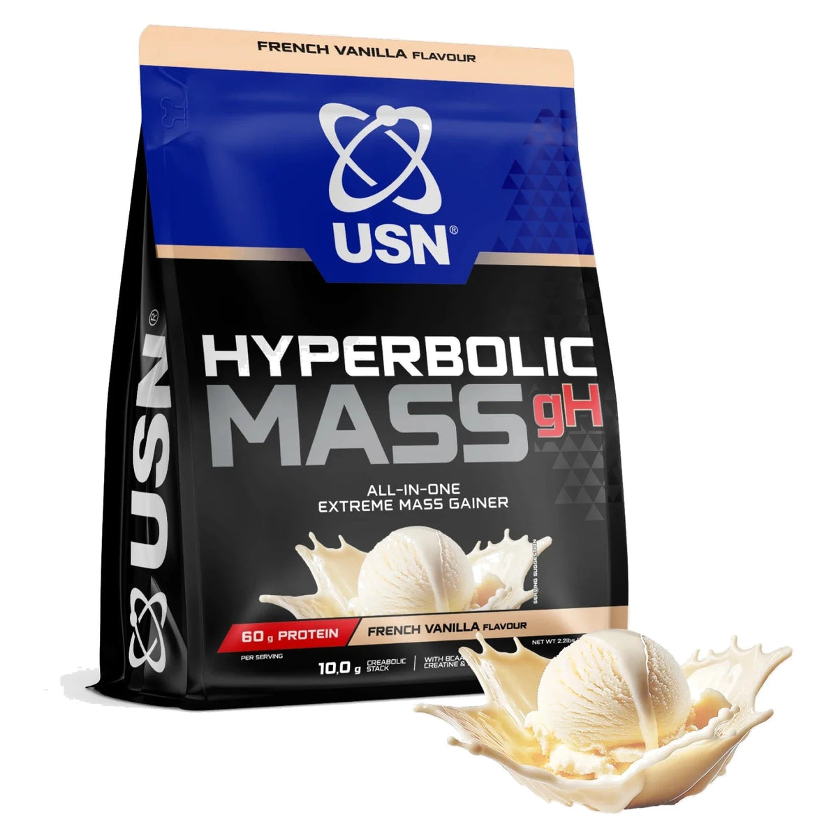 USN Hyperbolic Mass 2kg French Vanilla
