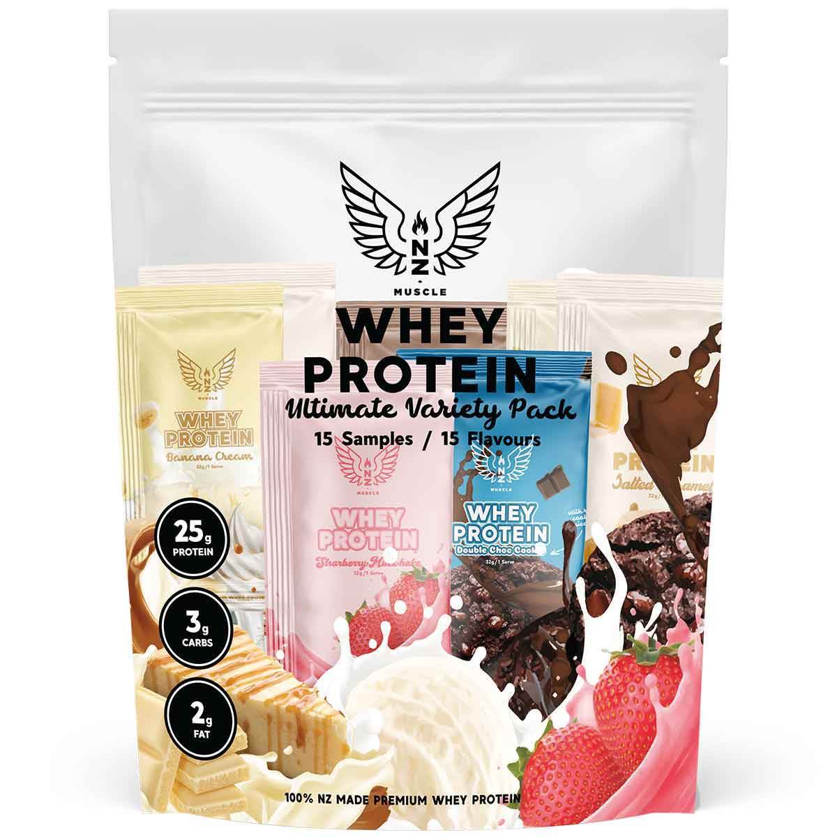 NZ Muscle Whey Protein Sample Pack - NZ Muscle